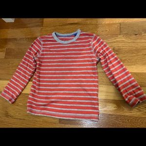 Mini Boden orange stripe boys T-shirt size 4-5